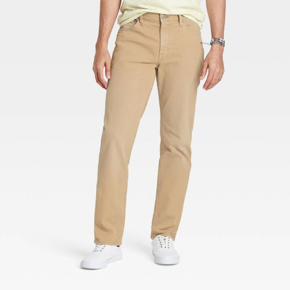 Goodfellow & Co -  Men's Mid Rise Relaxed Leg Athleti Beige